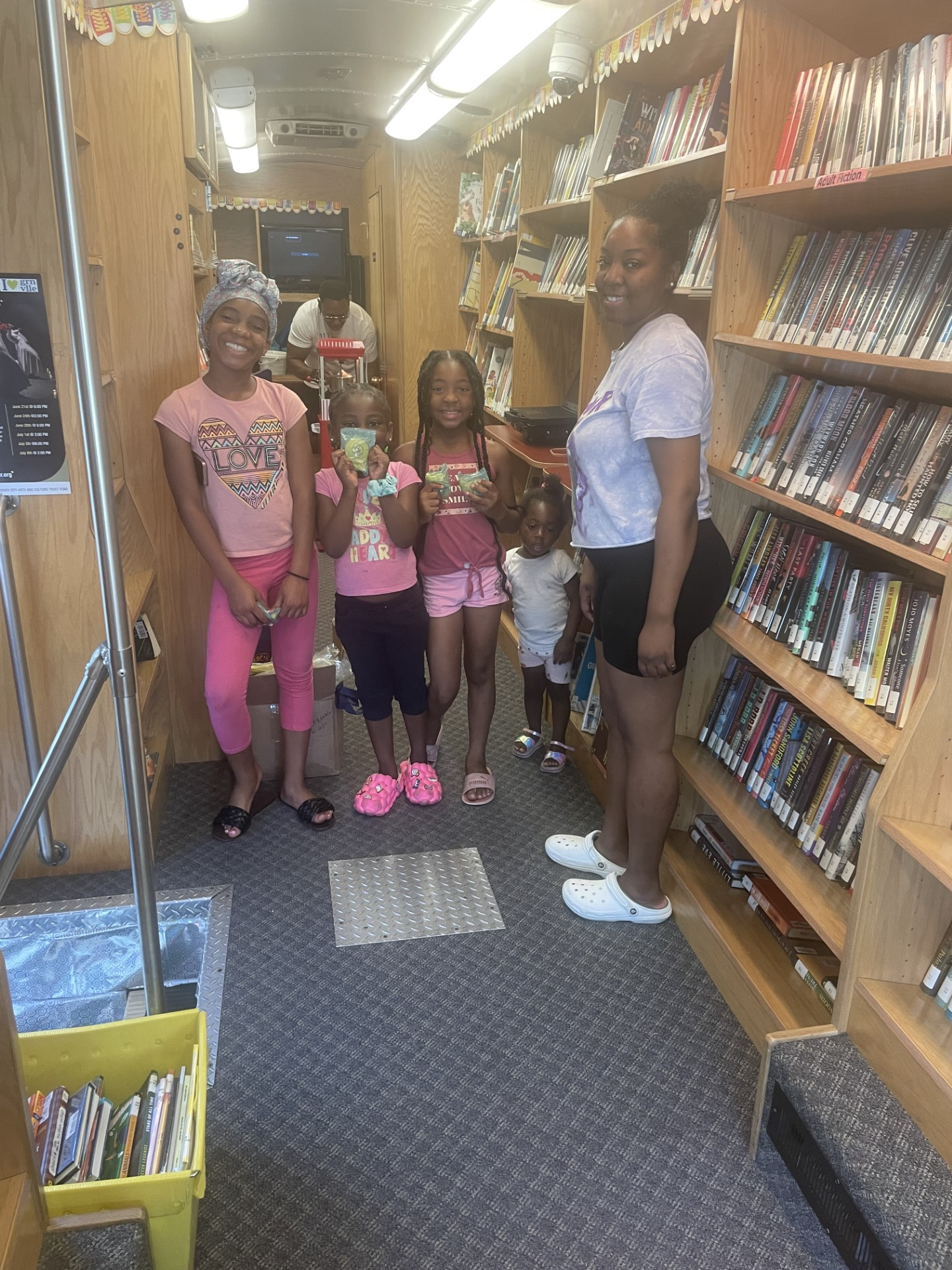 Family Time On Bookmobile